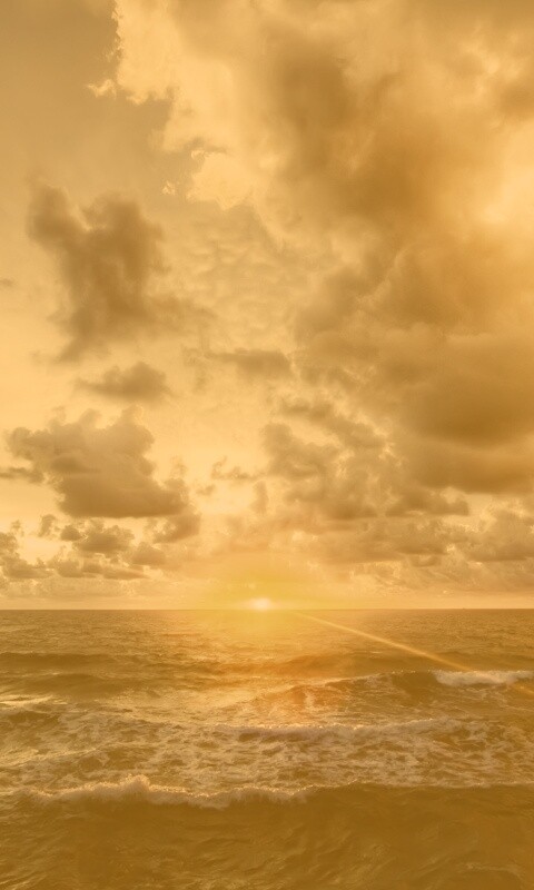 Закат на море обои