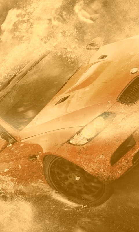 Погоня за оранжевым BMW обои