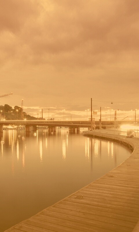 Набережная Стокгольма обои