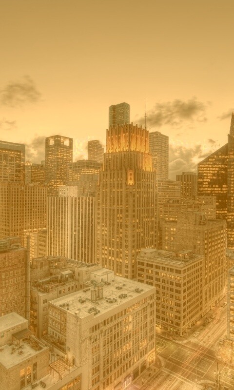 Бизнес-центр сверху обои