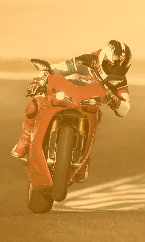 Мотоциклист на заднем колесе обои