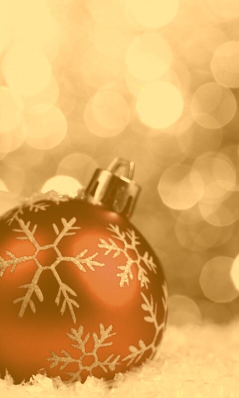 Новогодние игрушки обои