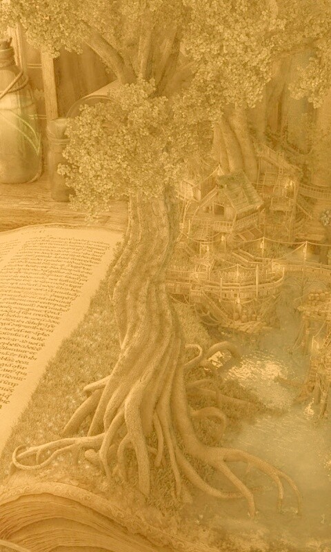 Волшебный мир на страницах книги обои