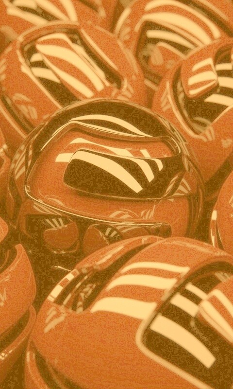 Красные объемные шарики обои