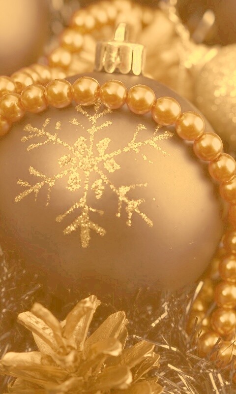 Новогодние украшения для елки обои