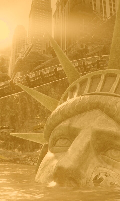 Руины статуи свободы в Crysis обои