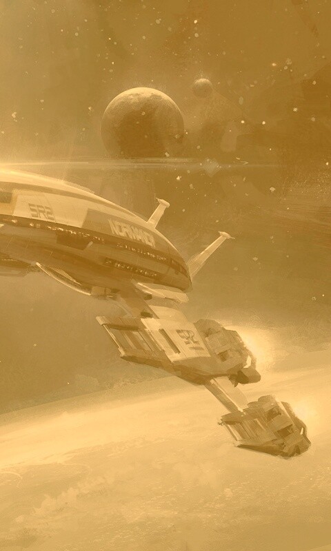 Корабль Normandy обои