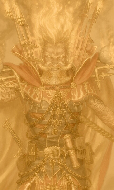 Огненный демон обои