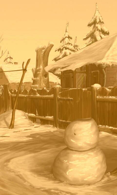 Снеговик обои