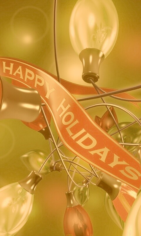 Гирлянда в 3D обои