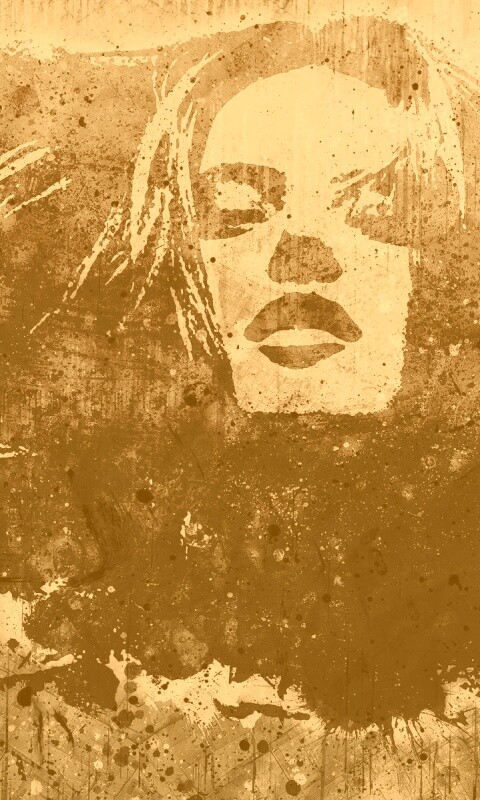 Стильный коллаж с девушкой обои