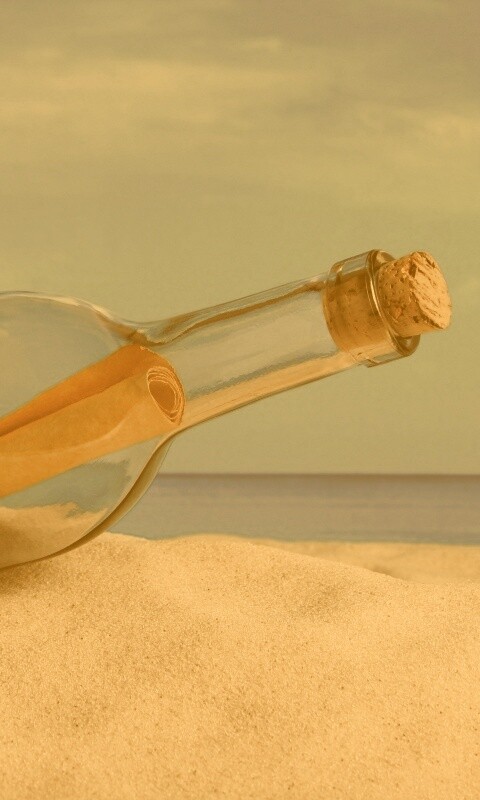 Послание в бутылке обои