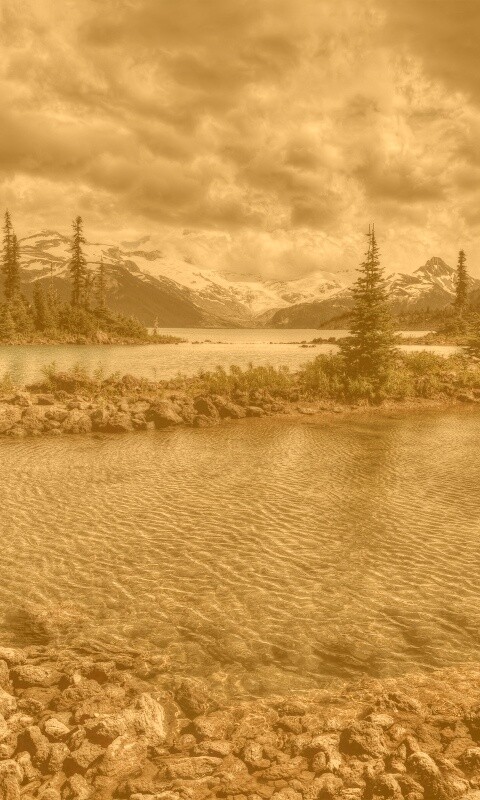 Горная река обои