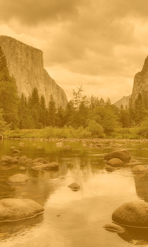 Мелкое русло реки обои