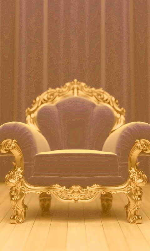 Королевское синее кресло обои