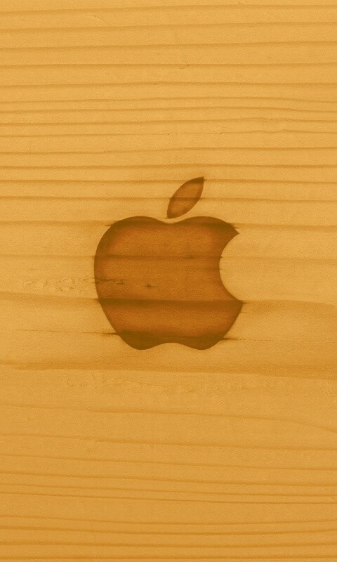 Выжженое яблочко обои