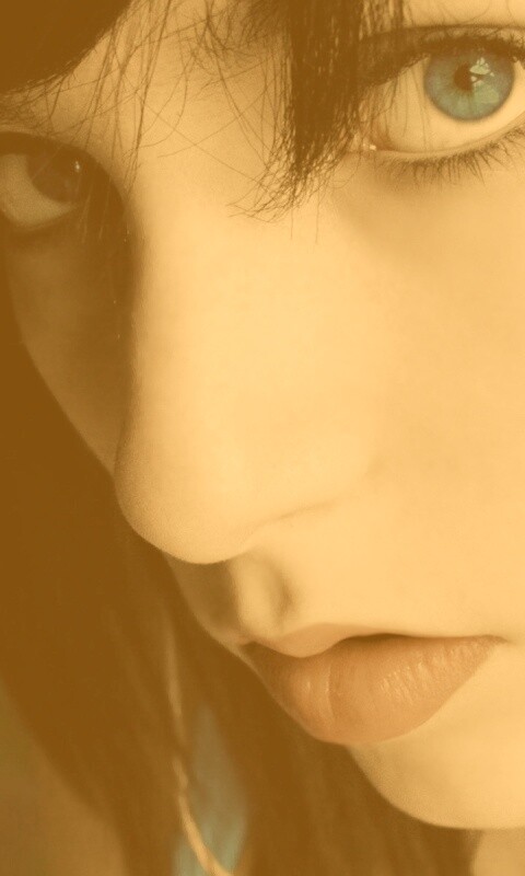 Наушники и девушка обои