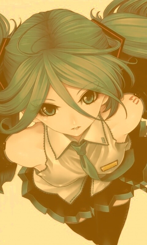 Синеволосая Хатсуне Мику обои