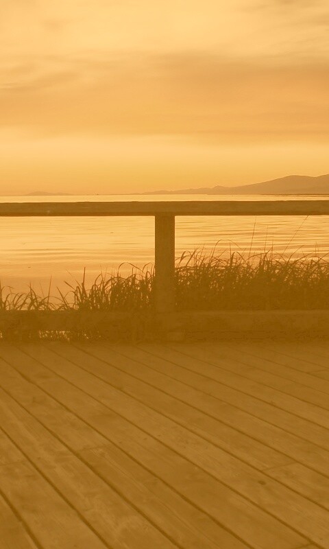 Терасса на море обои