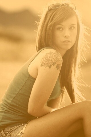 Синяя кофточка обои