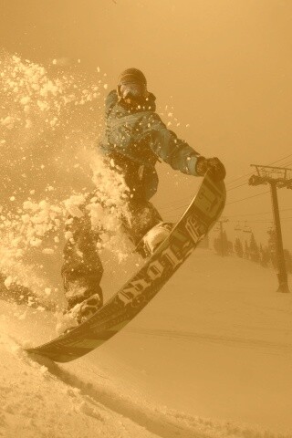 Сноубордист обои