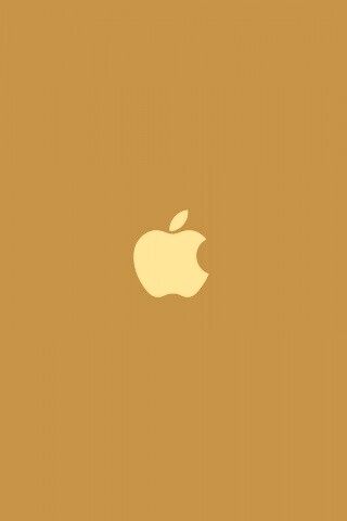 Логотип Apple на черном фоне обои