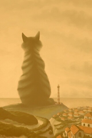 Кот-гигант обои