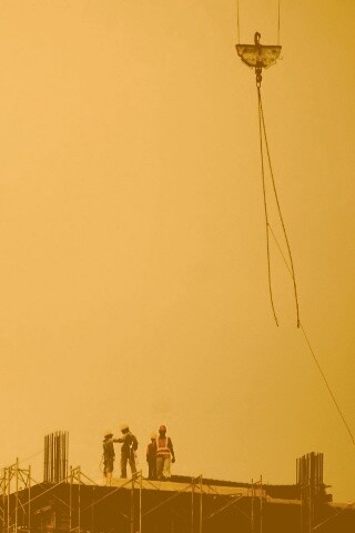 Строители на объекте обои