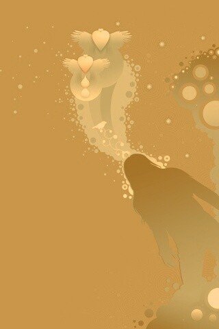 Мысли влюбленной девушки обои