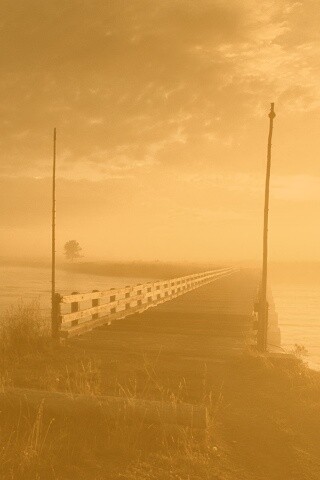 Деревянный мост обои