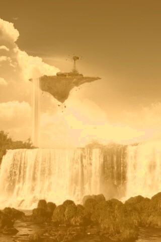 Ферма на летающем острове обои