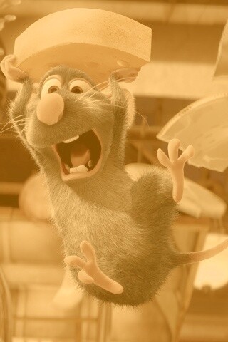Крыса с сыром из Рататуя обои