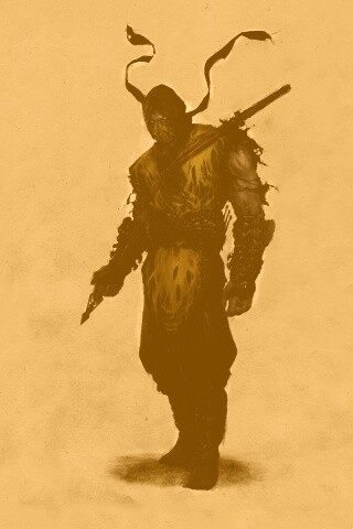 Скорпион из Мортал Комбат обои