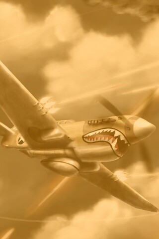 Истребитель акула обои