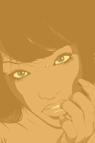 Девушка с пирсингом обои