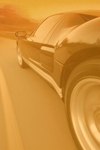 Авто на повороте обои