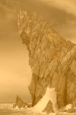 Бой на скале обои