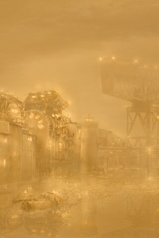 Портовые огни обои