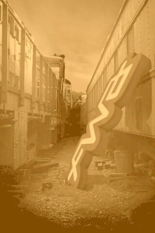 Упавшая вывеска обои