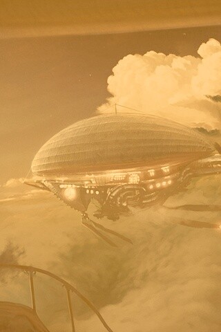 Инопланетный дирижабль обои