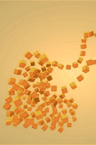 Сердце из кубиков обои