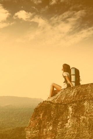 Девушка турист обои