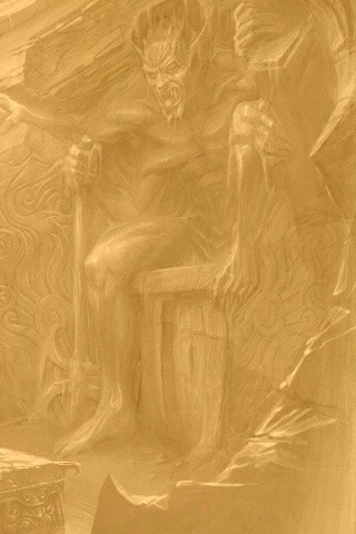 Довакин и Барбас в святилище Клавикуса Вайла обои