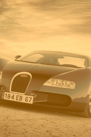 Бугатти в пустыне обои