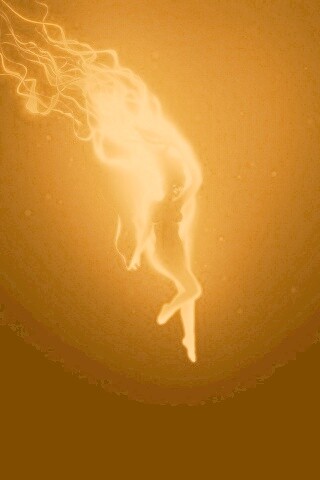 Огненная девушка обои