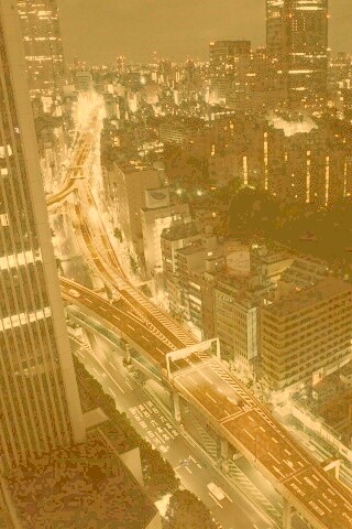 Вид на автостраду обои