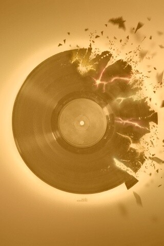 Разрывающийся винил обои