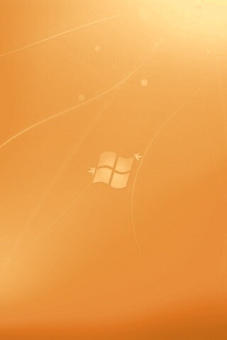 Оранжевый логотип Windows обои