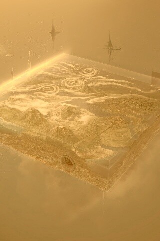 Плоский мир из Homeworld обои