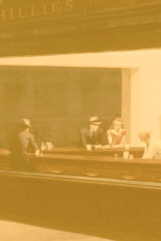 Ночное кафе обои